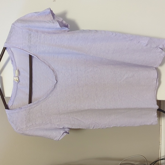 Gap Lavender Linen T-shirt - Picture 1 of 3